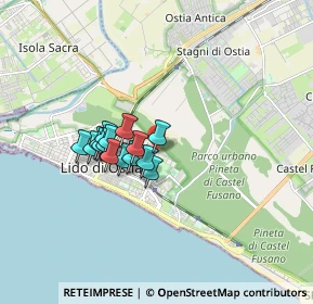 Mappa Via Mar Giallo, 00122 Lido di Ostia RM, Italia (1.25533)