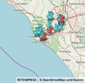 Mappa Via Mar Giallo, 00122 Lido di Ostia RM, Italia (11.376)