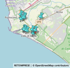 Mappa Via Mar Giallo, 00122 Lido di Ostia RM, Italia (2.8375)