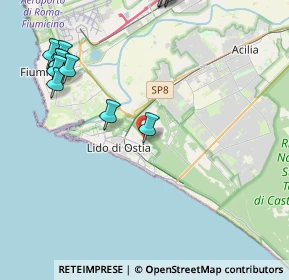 Mappa Via Mar Giallo, 00122 Lido di Ostia RM, Italia (5.6825)