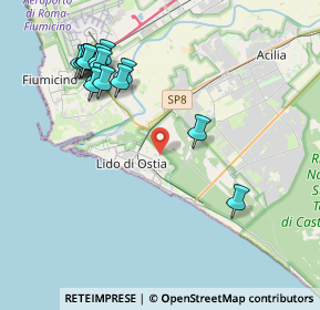 Mappa Via Mar Giallo, 00122 Lido di Ostia RM, Italia (4.74867)