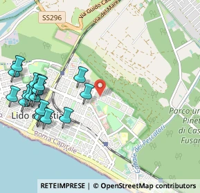 Mappa Via Mar Bianco, 00122 Lido di Ostia RM, Italia (1.36111)