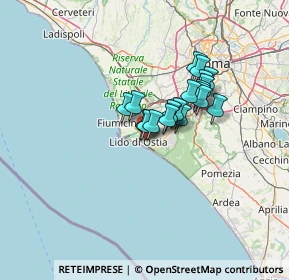 Mappa Via Mar Bianco, 00122 Lido di Ostia RM, Italia (9.3715)
