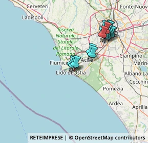Mappa Via Mar Bianco, 00122 Lido di Ostia RM, Italia (15.09529)