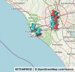 Mappa Via Mar Bianco, 00122 Lido di Ostia RM, Italia (13.35889)