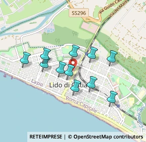 Mappa Via dei Traghetti, 00100 Lido di Ostia RM, Italia (0.78909)