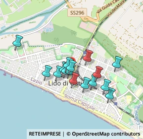 Mappa Via dei Traghetti, 00100 Lido di Ostia RM, Italia (0.73063)