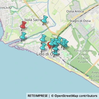 Mappa Via dei Traghetti, 00100 Lido di Ostia RM, Italia (1.225)
