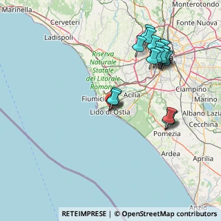 Mappa Via dei Traghetti, 00100 Lido di Ostia RM, Italia (17.8695)