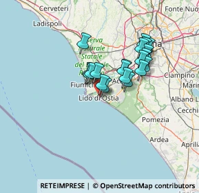 Mappa Via dei Traghetti, 00100 Lido di Ostia RM, Italia (11.191)