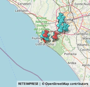 Mappa Via dei Traghetti, 00100 Lido di Ostia RM, Italia (10.71417)