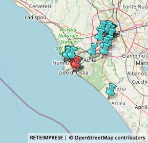 Mappa Via dei Traghetti, 00100 Lido di Ostia RM, Italia (13.7845)