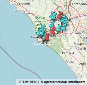 Mappa Via dei Traghetti, 00100 Lido di Ostia RM, Italia (11.709)