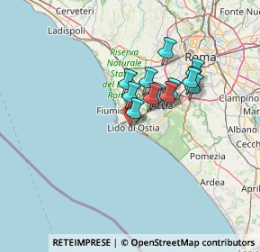 Mappa Via Marcello Pucci Boncambi, 00121 Lido di Ostia RM, Italia (10.50231)