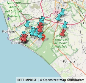 Mappa Via Villandro, 00124 Roma RM, Italia (6.4395)