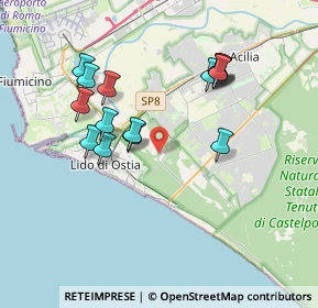 Mappa Riserva Naturale Statale del Litorale Romano, 00124 Roma RM, Italia (3.774)