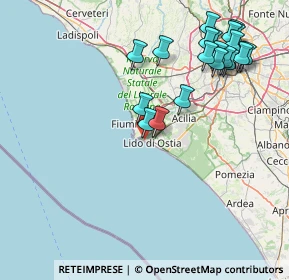 Mappa Via Mario Ruta, 00121 Lido di Ostia RM, Italia (19.5065)