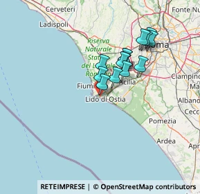 Mappa Via Mario Ruta, 00121 Lido di Ostia RM, Italia (11.61571)