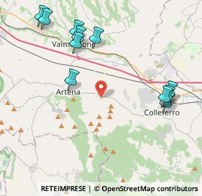 Mappa Via Colle Sacramento, 00031 Artena RM, Italia (5.12273)