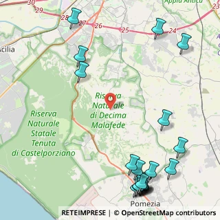 Mappa Via Calopezzati, 00128 Trigoria Alta RM, Italia (6.7625)