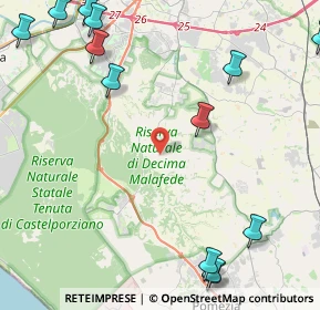 Mappa 00128 Trigoria Alta RM, Italia (7.02467)