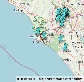 Mappa Via delle Bermude, 00121 Lido di Ostia RM, Italia (19.2735)
