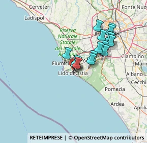 Mappa Viale dei Romagnoli, 00100 Lido di Ostia RM, Italia (12.08813)
