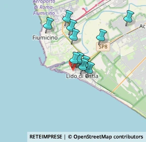 Mappa Via Arduino Forgiarini, 00100 Lido di Ostia RM, Italia (3.05364)