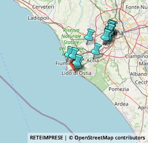 Mappa Via Arduino Forgiarini, 00100 Lido di Ostia RM, Italia (14.69688)
