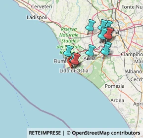 Mappa Via Arduino Forgiarini, 00100 Lido di Ostia RM, Italia (14.24714)