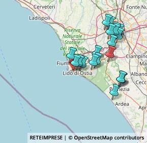 Mappa Via Umberto Grosso, 00121 Lido di Ostia RM, Italia (15.86)