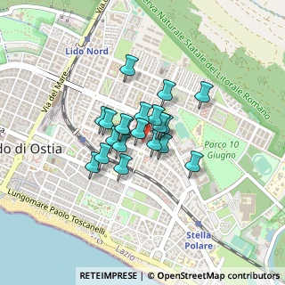 Mappa Via Carlo del Greco, 00100 Lido di Ostia RM, Italia (0.277)