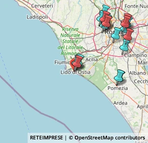 Mappa Via Climene, 00121 Lido di Ostia RM, Italia (20.375)