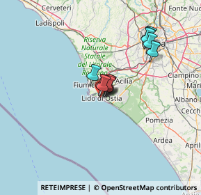 Mappa Via Pietro Ercole Visconti, 00121 Lido di Ostia RM, Italia (9.65917)