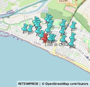 Mappa Via Pietro Ercole Visconti, 00121 Lido di Ostia RM, Italia (0.741)