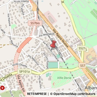 Mappa Via Riccardo Lombardi, 7, 00041 Albano Laziale, Roma (Lazio)