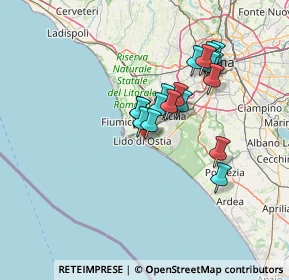 Mappa Lido Centro, 00100 Lido di Ostia RM, Italia (11.98056)