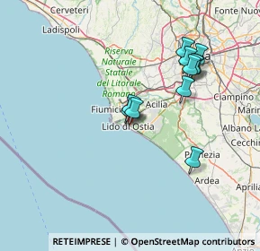 Mappa P.le Stazione Del Lido, 00100 Lido di Ostia RM, Italia (13.72909)