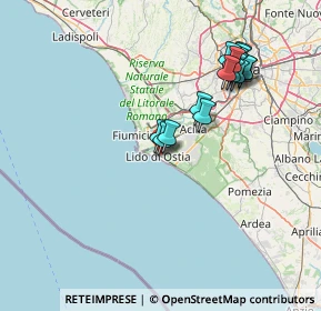 Mappa Piazzale della Stazione del Lido, 00100 Lido di Ostia RM, Italia (15.67353)
