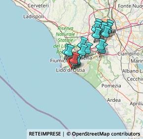 Mappa P.le Stazione Del Lido, 00100 Lido di Ostia RM, Italia (12.38158)