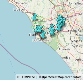 Mappa P.le Stazione Del Lido, 00100 Lido di Ostia RM, Italia (11.174)