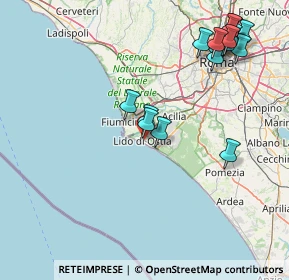Mappa Piazzale della Stazione del Lido, 00100 Lido di Ostia RM, Italia (19.52375)