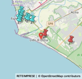 Mappa Lido Centro, 00100 Lido di Ostia RM, Italia (5.35182)