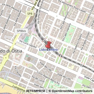 Mappa Piazzale della Stazione del Lido, 47, 00122 Roma, Roma (Lazio)