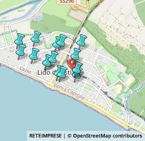 Mappa Piazzale della Stazione del Lido, 00100 Lido di Ostia RM, Italia (0.7475)