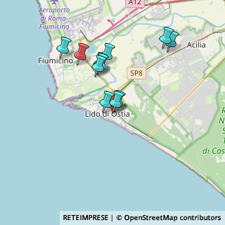 Mappa Lido Centro, 00100 Lido di Ostia RM, Italia (3.49182)