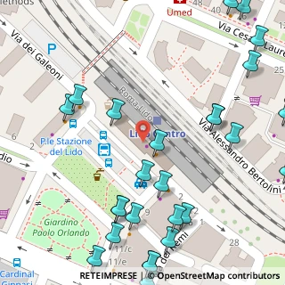 Mappa Piazzale della Stazione del Lido, 00100 Lido di Ostia RM, Italia (0.10269)
