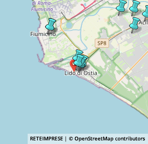 Mappa Via delle Nereidi, 00121 Lido di Ostia RM, Italia (5.40083)