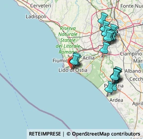 Mappa Via delle Nereidi, 00121 Lido di Ostia RM, Italia (17.392)