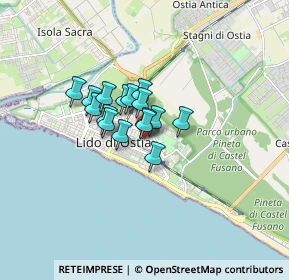 Mappa Via Ermanno Carlotto, 00122 Lido di Ostia RM, Italia (1.0025)